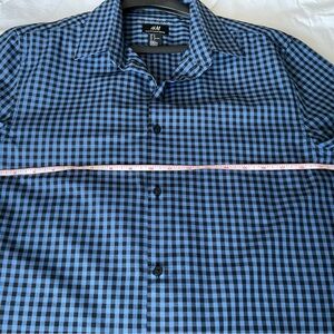 H&M Blue Checkered Men's Shirt, slim fit